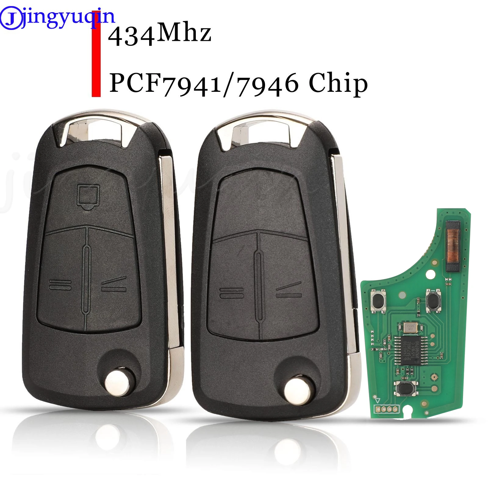 jingyuqin Remote Car Key PCF7941 PCF7946 For Opel Vauxhall Astra H 2004-2009 Zafira B 2005-2013 PCF7946 For Vectra C 2002-2008