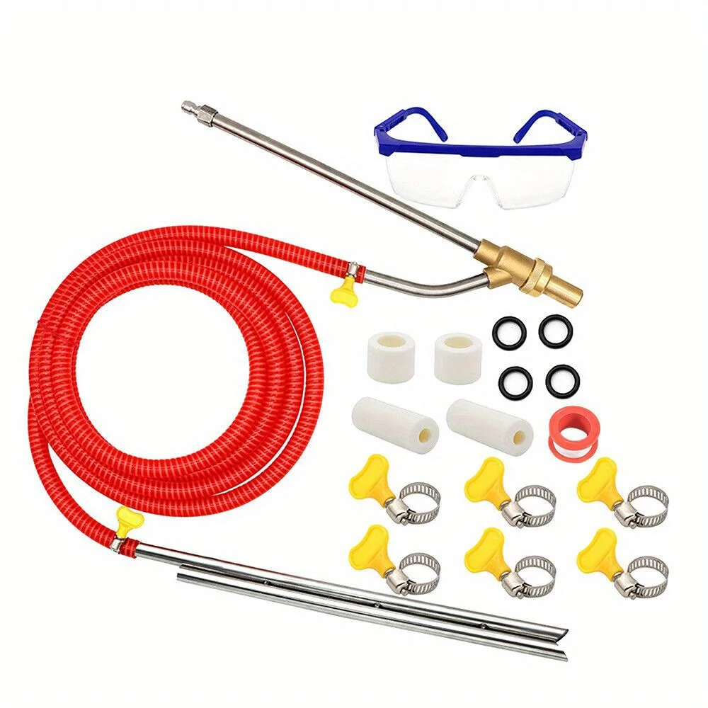 Pressure Cleaner Sandblasting Kit, Wet Sandblaster Attachment, 5000 PSI, 1/4