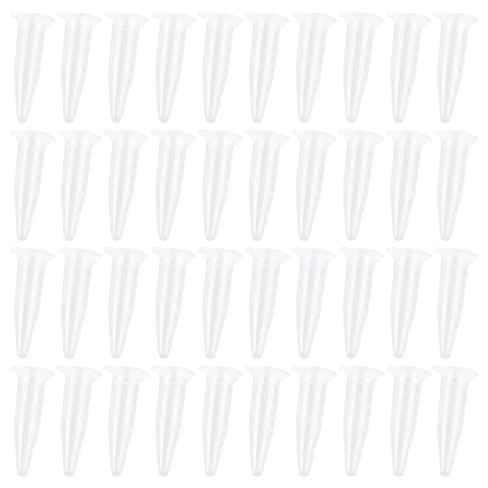 

1000pcs 1.5Ml Tubes Plastic Test Tubes Clear Sample Storage Containers With Lids Leakproof High Speed