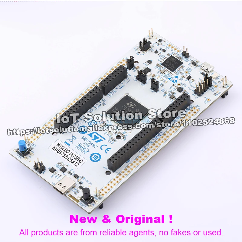 NUCLEO-U575ZI-Q STM32 Nucleo-144 development board with STM32U575ZIT6Q MCU