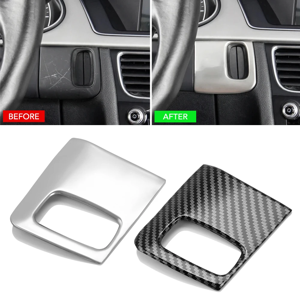 

Carbon Fiber For Audi A4 B8 A5 8T3 2009-2016 Car Ignition Key Hole Trim Sticker Decoration Interior Auto Accessories