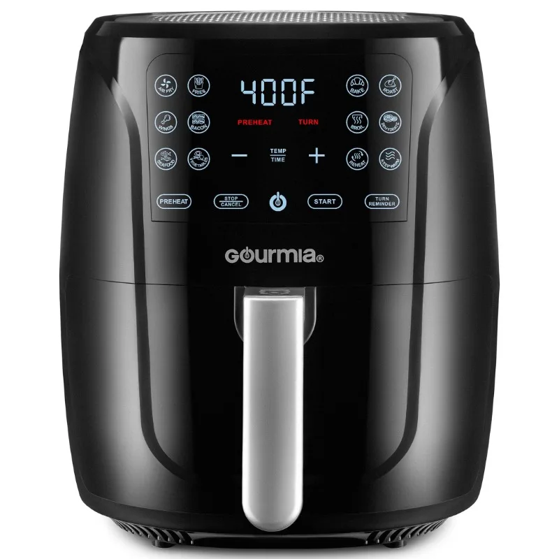 

Gourmia 6-Qt Digital Air Fryer with Guided Cooking, Black GAF686, New, 13.2 H