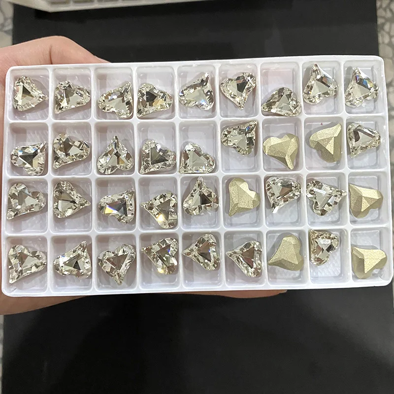 Different Shapes Super Clear 10PCS Rhinestones Glass DIY Accessories Crafts Crystal Jewels Beads For Nail Art Garment Decoration
