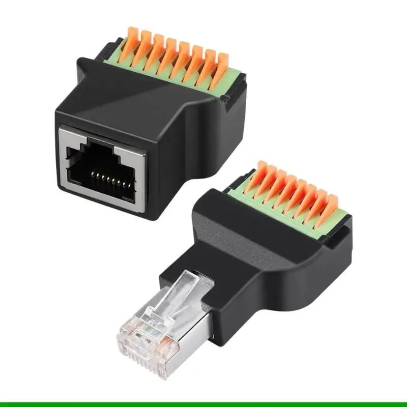 U55C RJ45 Wire Link with 8 Position Spring Press Slots for Monitoring Lines, Cabinet Changes, and Routing Work Use