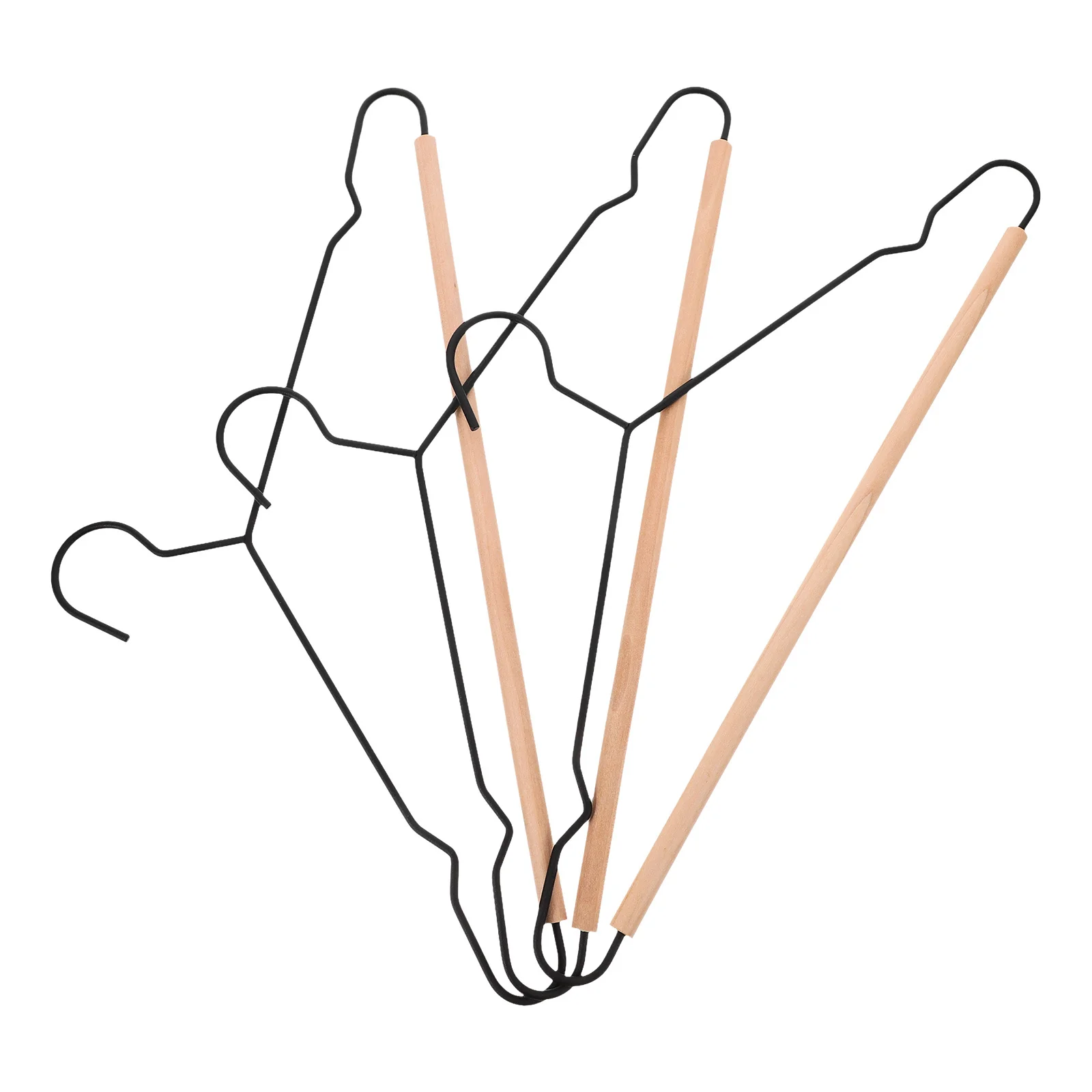 

3Pcs Fabric Holder Display Stand Wood Metal Craft Organizer Sewing Storage Shelf Embroidery Crossstitch Showcase Hanger