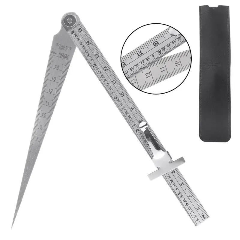 Simple and Reasonable Stainless Steel Welding Taper Gage Feeler Gauge Hole Inspection Test Ruler