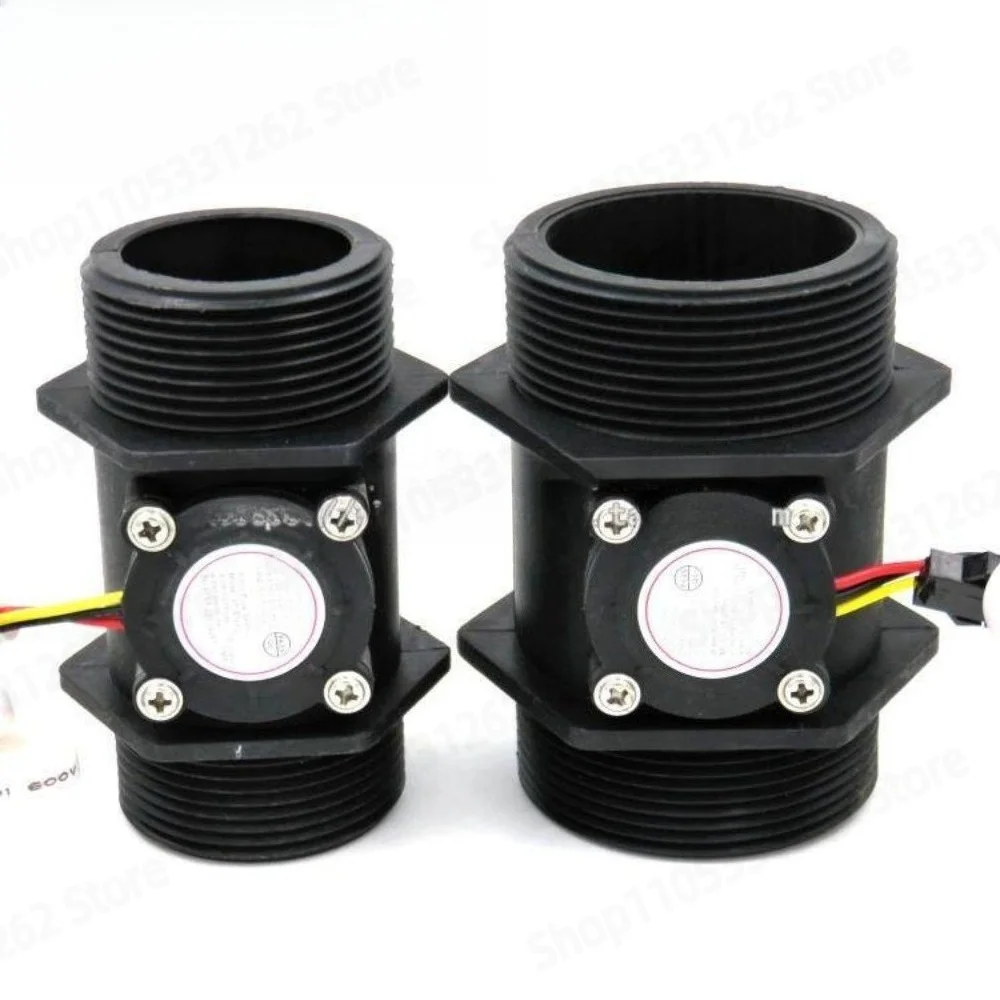 DN40 DN50 Water Flow Sensor Turbine, 2 Inch Hall Effect Liquid Flowmeter for Industrial Pipeline, Large Flow Meter