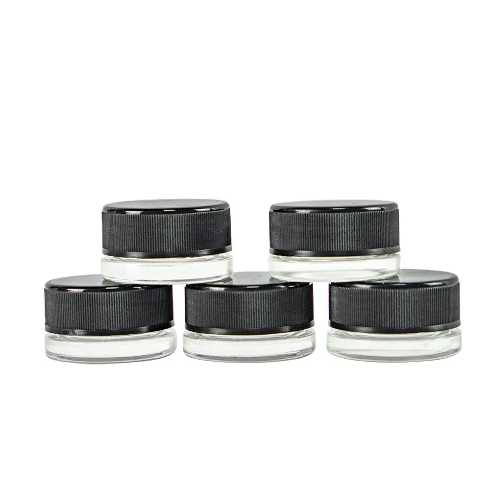 3ml Glass Empty Face Cream Bottle Customized Cosmetics Packaging Gifts Vials Refillable Travel Eye Essence Jars 10Pcs