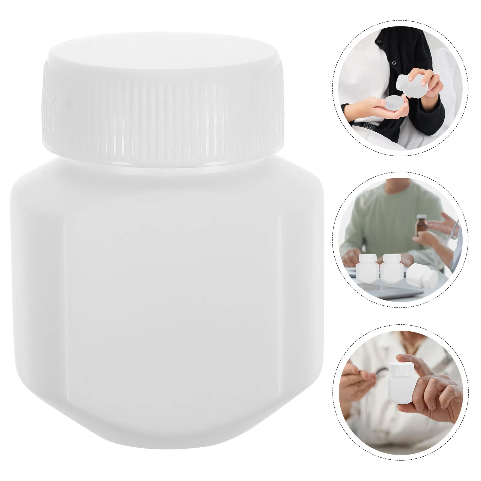

10Pcs Medicine Storage Bottles Hdpe Light-Blocking Mini Pill Organizer Sealed Caps Leak-Proof Portable Container for Capsules