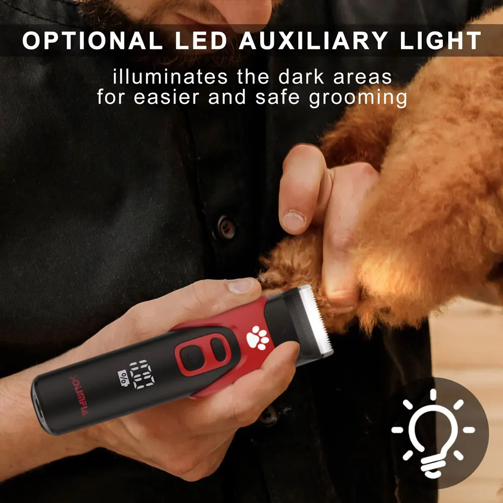 Solimpia Pet Grooming Trimmer Adjustable Speed Large Dogs Cats Hair Remover Tool for Pet Shops Professional Pet Care Equipment - view 4