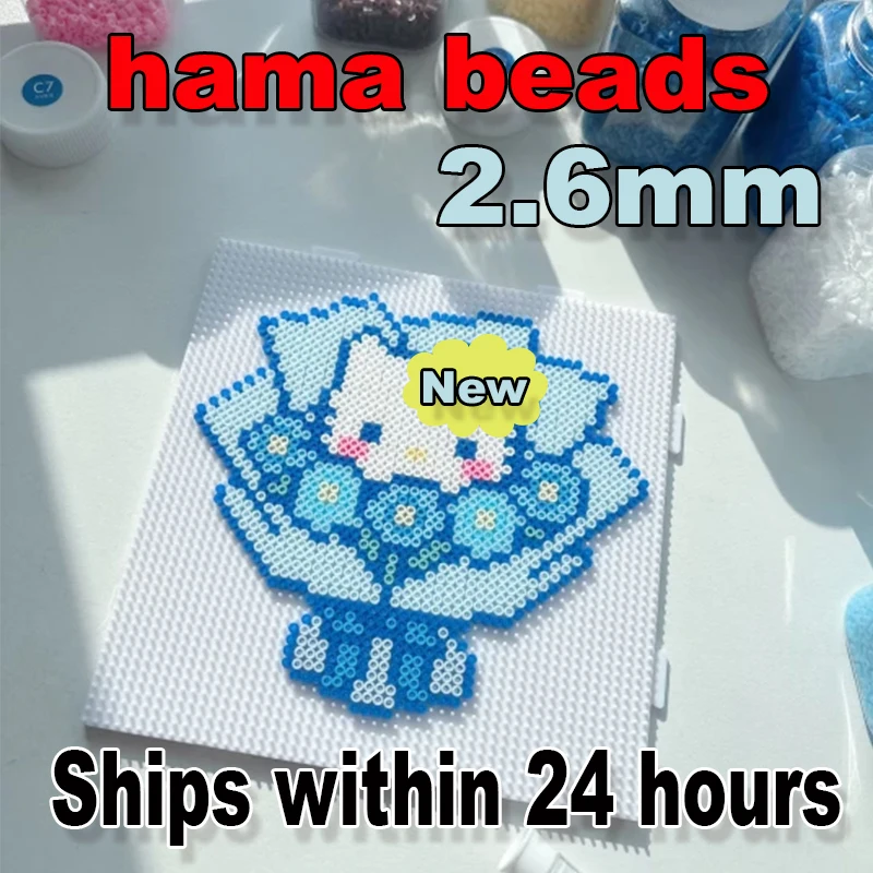 2026 New Fun DIY Craft Gift 1000Pcs 2.6mm Colorful Hama Perler Fuse Beads Puzzle Set
