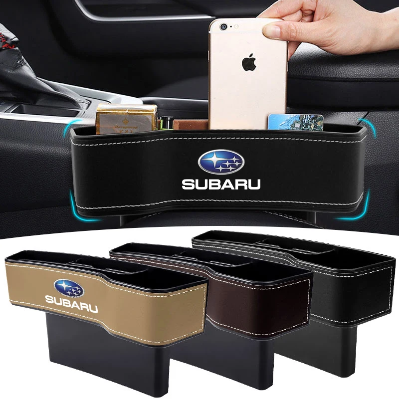 

1pc Multifunctional Car Seat Crevice Storage Box Seat Gap Slit Pocket Manager For Subaru XV Forester BRZ Outback Smart Crosstrek