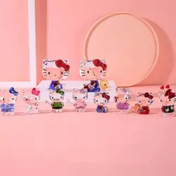 Exquisite Crystal Cartoon Cat Figurines Car Ornament Kitty Cat Paperweight Wedding Gift Multicolor Interior Home Table Decoratio