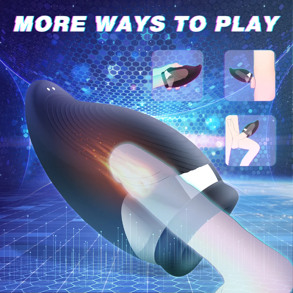 New 9 Modes Penis Delay Trainer Male Masturbator Vibrator Automatic Oral Climax Sex Glans Stimulate Massager Sex Toys for Men