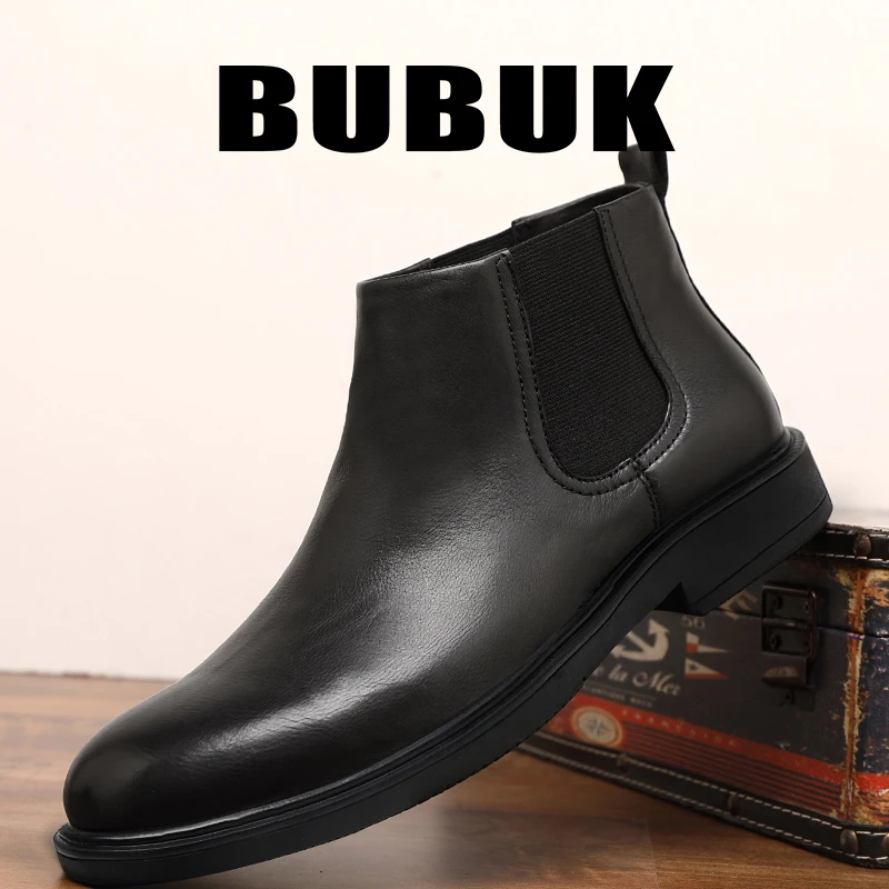 

Bubuk Men's New All-Season Boots, Fashionable and Versatile Trendy Hiking Boots, Classic Boots, Solid Color Fashionable and Versatile Outdoor Casual Shoes