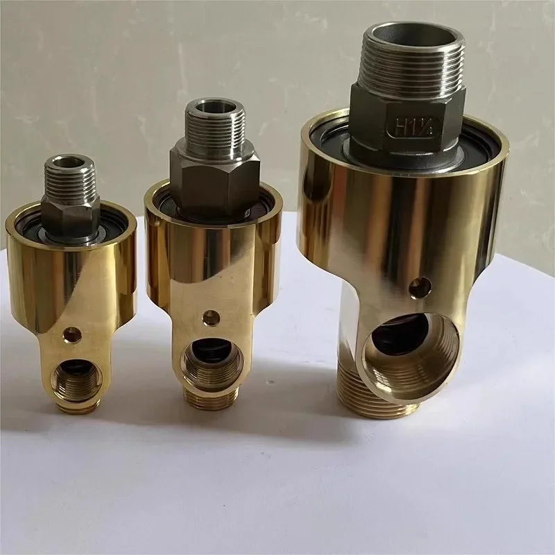 1pcs Cooling water external thread connection copper rotary joint HS-G50HS-G25HS-G40HS-G32 bidirectional high-speed