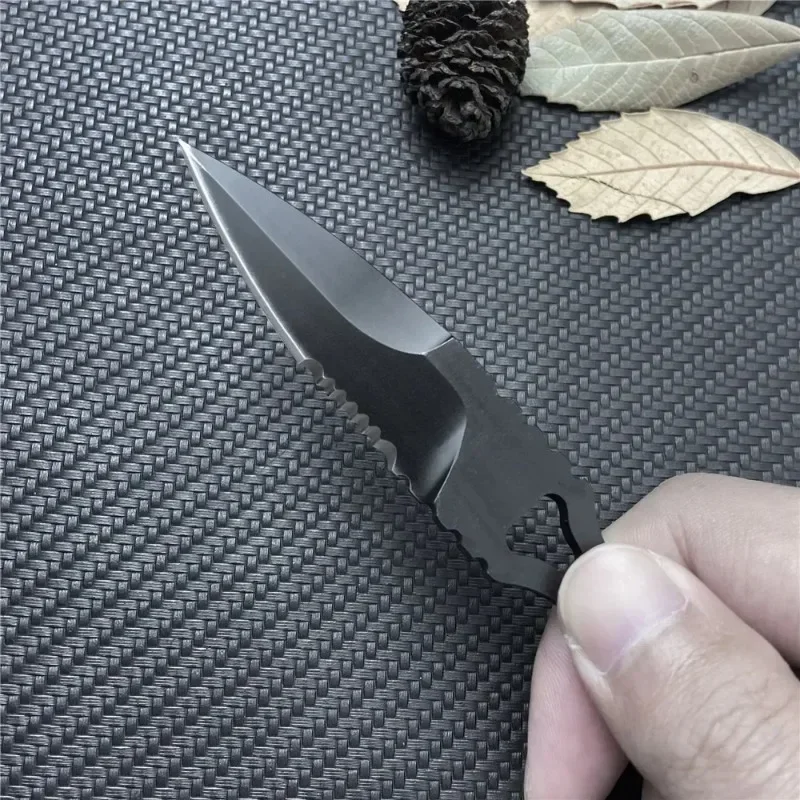 Nuovo SOCP Spear Point BM 176 con guaina Kydex mezzo coltello tattico lama seghettata Bushcraft Mini Pocket Survival Camping EDC Tool