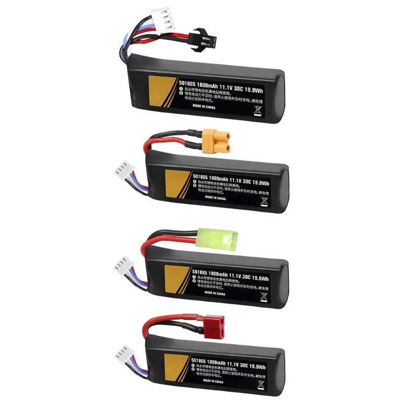 

RemoteControl Toy LiPo Battery Pack: 1800mAh 3S 11.1V 30C with XT30Connector for Car Truck Drones Toy Dropship