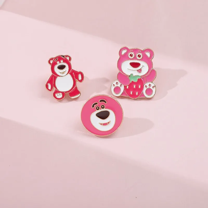 Disney Lotso Cartoon Brooch Anime Figures Kawaii Brooch Toy Anime Merchandise Decoration Children Birthday Gifts Christmas Gifts