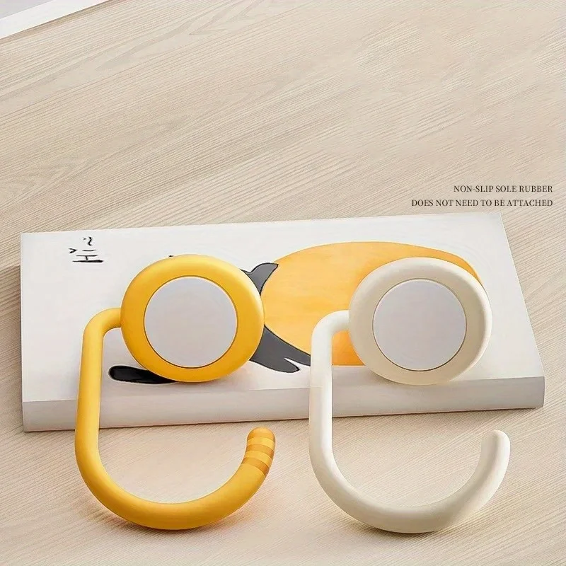 Colgador de bolsa de gatos Kawaii, ganchos ajustables para bolsa, soporte para bolso lateral de mesa, soporte de almacenamiento para bolsa de viaje, organizadores de escritorio para el hogar y la Oficina