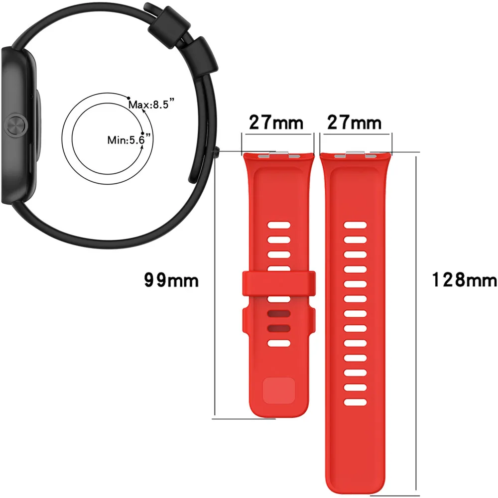 Watchband For Redmi Watch 4 Band Case Frame Wrist Strap Silicone Wristband For XiaomiRedmi Watch4 Bracelet Correa Accessories image 2