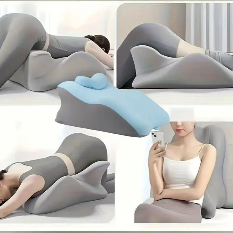 New Prone Position Ergonomic Pillow Cushion Support Memory Foam Pillow Relaxation Detachable Soft Leg Knee Pillow Couple's Lying