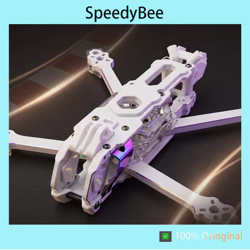 SpeedyBee Mario 5 Chameleon‑White DC Carbon Fiber 5‑Inch FPV Frame Limited Edition For O4 Pro