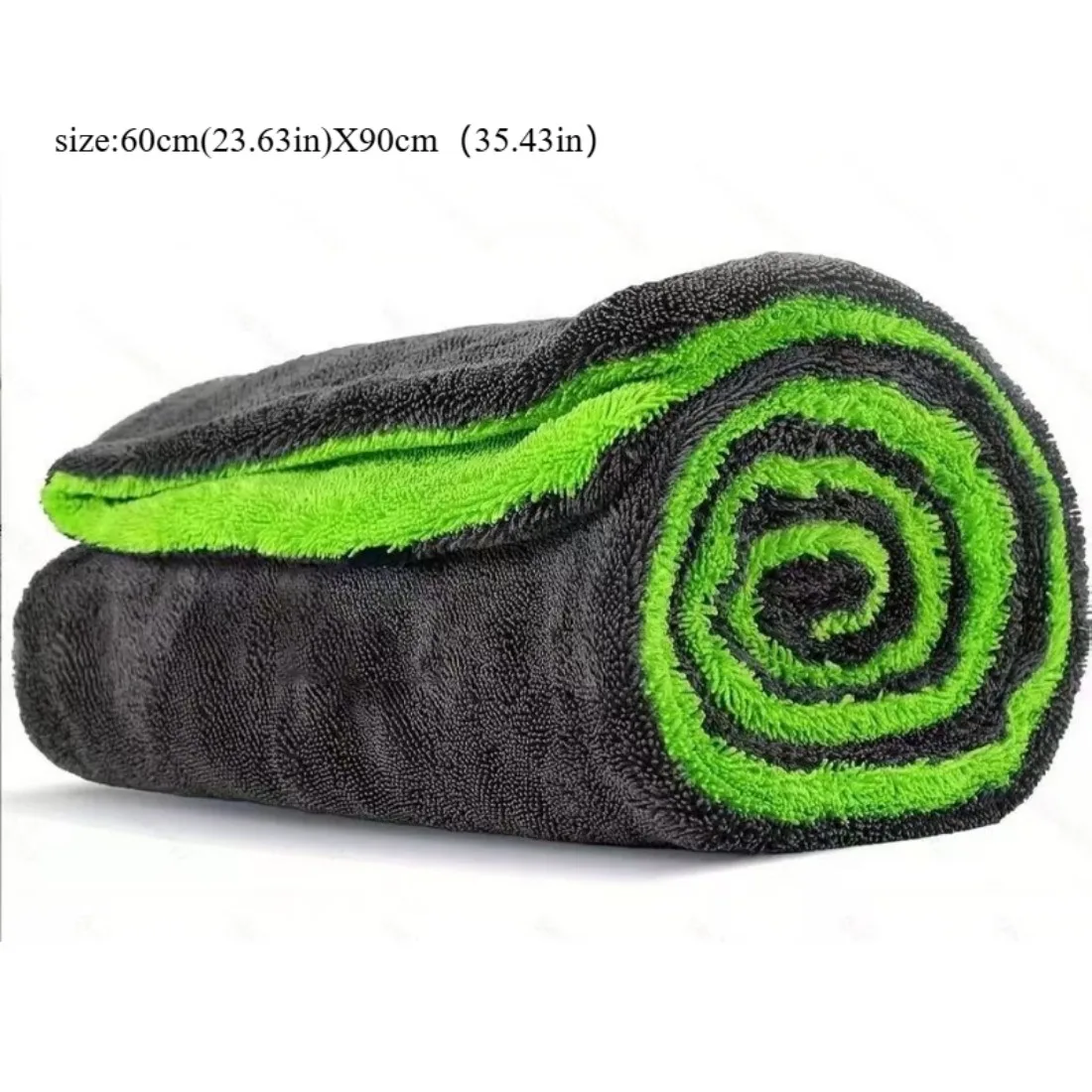 Double-Layer Thickened Twisted Braid Car Wash Towels - Double-Sided Absorbent Cleaning Cloths for Vehicle Care