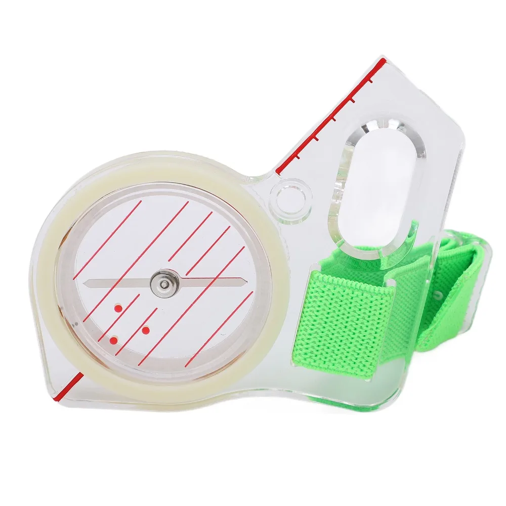 Durable Compact Thumb Orienteering Compass Luminous Green Navigation Compass Survival Compass Camping Backpacking