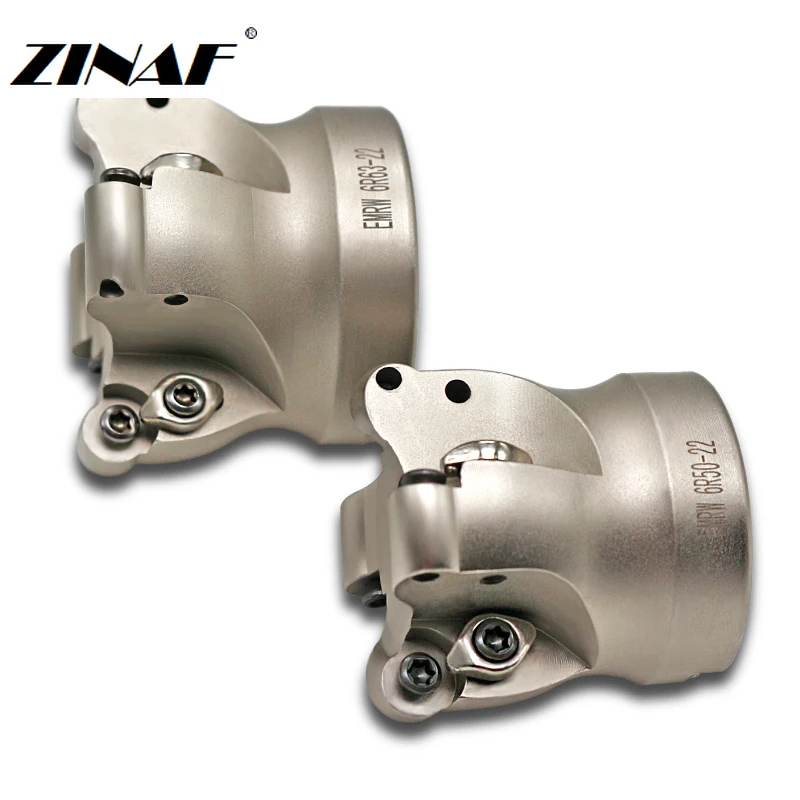 Imagem -03 - Cabeça de Fresa Emr 5r 6r 50 63 80 100 para Rpmw1003 Rp10t3 Rpmt1204 Máquina Fresadora de Ângulo Plano e Ferramentas Cnc