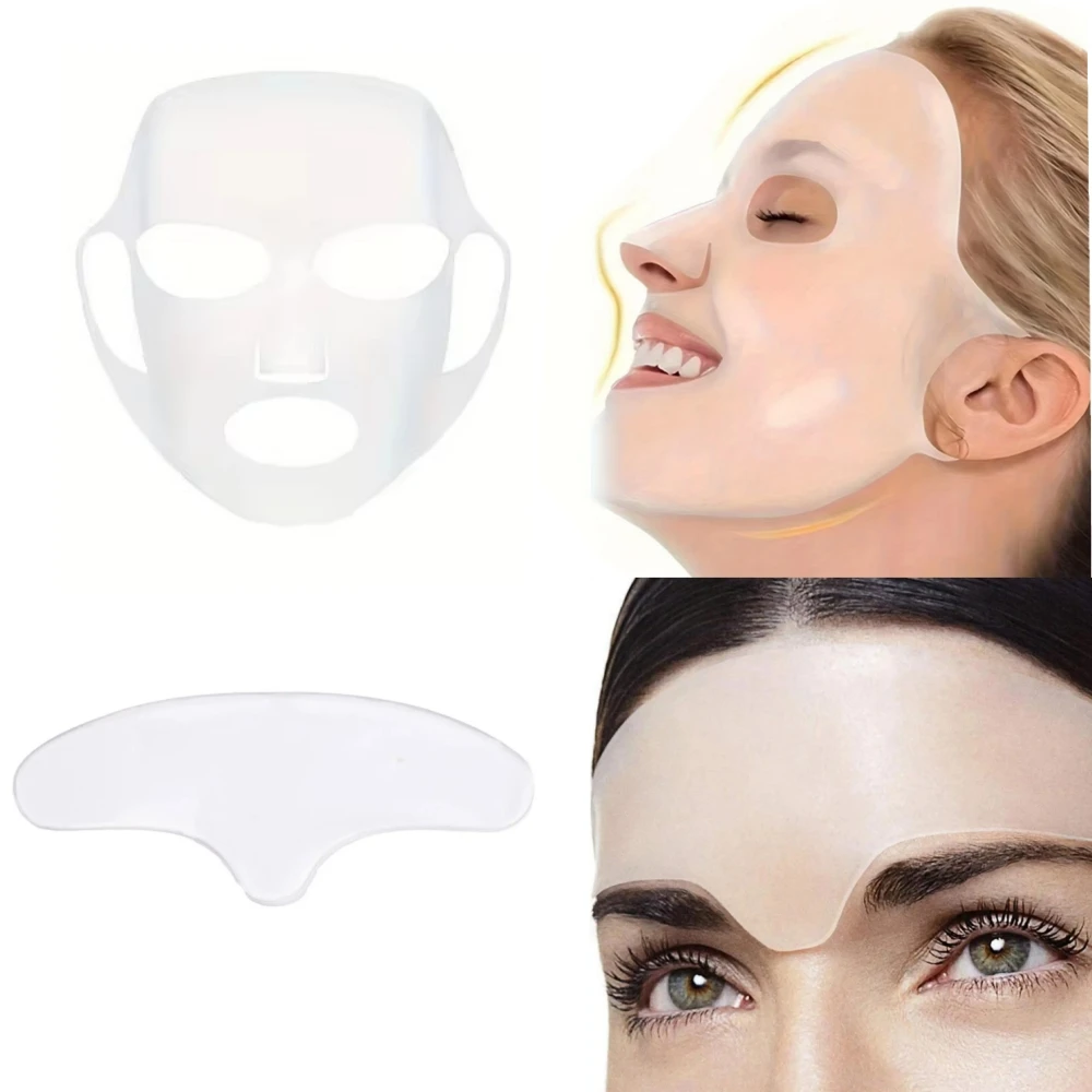 

1 Piece 3d Silicone Mask Cover - Reusable, Enhances The Moisturizing Effect Of The Mask, Suitable For All Skin Types
