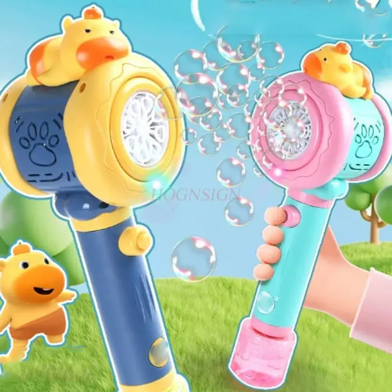 Water Dolphin Lulu Bubble Stick Fully Automatic Bubble Machine, Children's Bubble Blowing Shooter, Outdoor Toy, Male