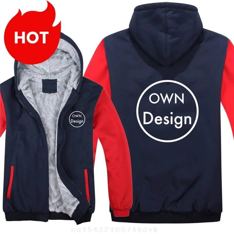 Diy Logo Custom kinger  Hoodies Männer Coole Mantel Verdicken Machen clothes  Design Text Sweatshirt Herren Jacke Hoody