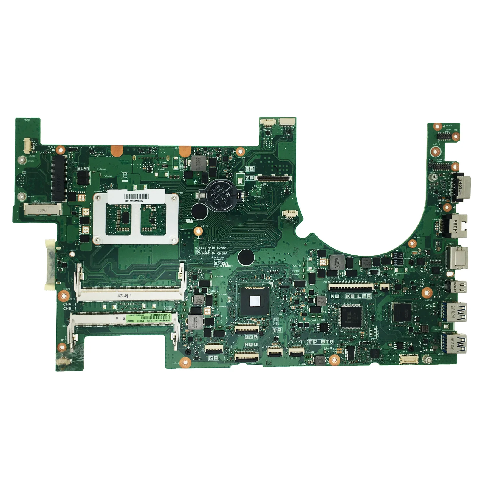 KEFU Mainboard G750JZ G750JX G750JM G750JY G750JS G750JW G750J Laptop Motherboard I7 4th Gen 2D OR 3D MAIN BOARD