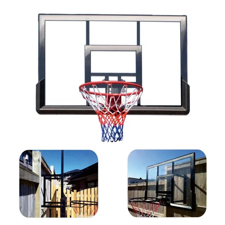 PC Wall Mounted Basketball Hoop Board with 45cm Rim Wall Mounted Basketball Hoop 2025
