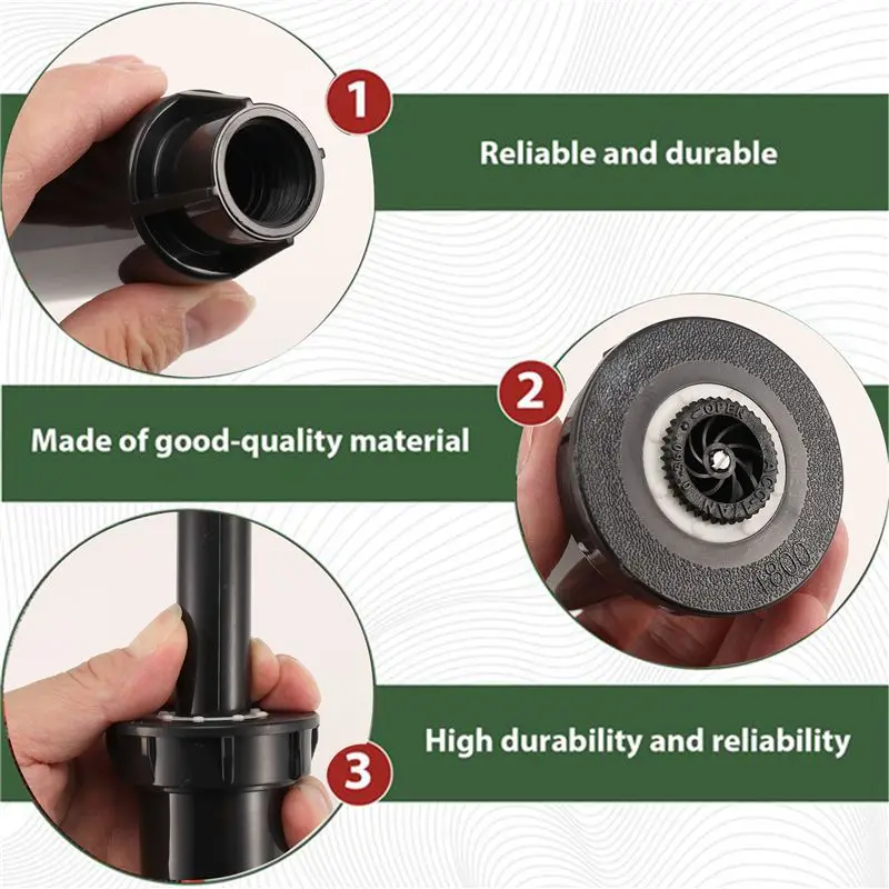 ABGH-8Pcs Professional -Up Sprinkler Adjustable Spraying Distance In 3 - 6M For Grassland/Garden/Lawn Sprinkler Irrigation