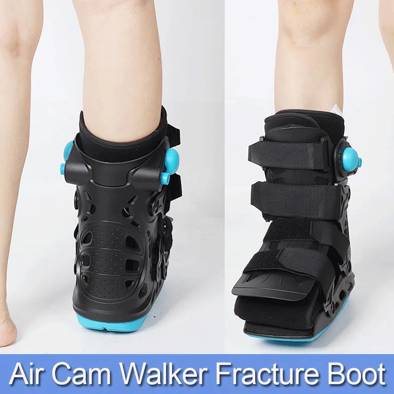 Double Balloon Short Orthopaedic Boot-Adjustable Medical Inflatable Fracture Walker Boot-For Ankle Fracutre Sprain Relieve pain