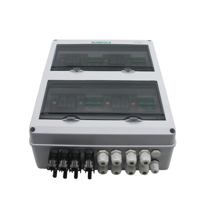 Imagem -06 - Solar Fotovoltaica pv Combiner Box Fusível de Proteção contra Raios Mcb Spd Impermeável Ip65 Entrada Saída dc 550v Atacado