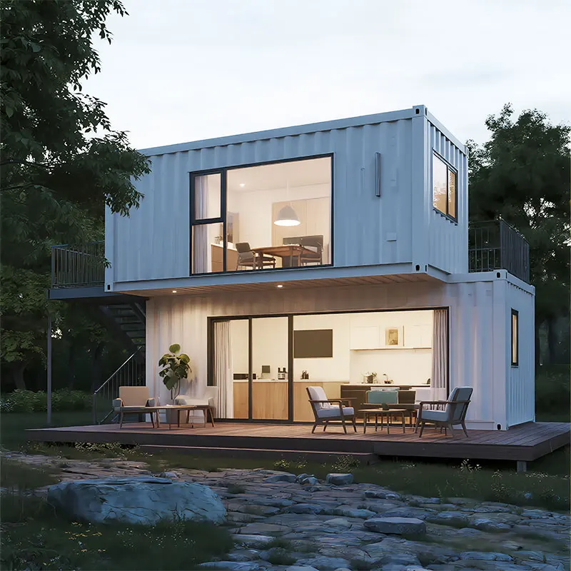 Detachable Square Container Mobile House Curtain Wall Quick Installation Modern Design Breathable Rural Resort Living Box