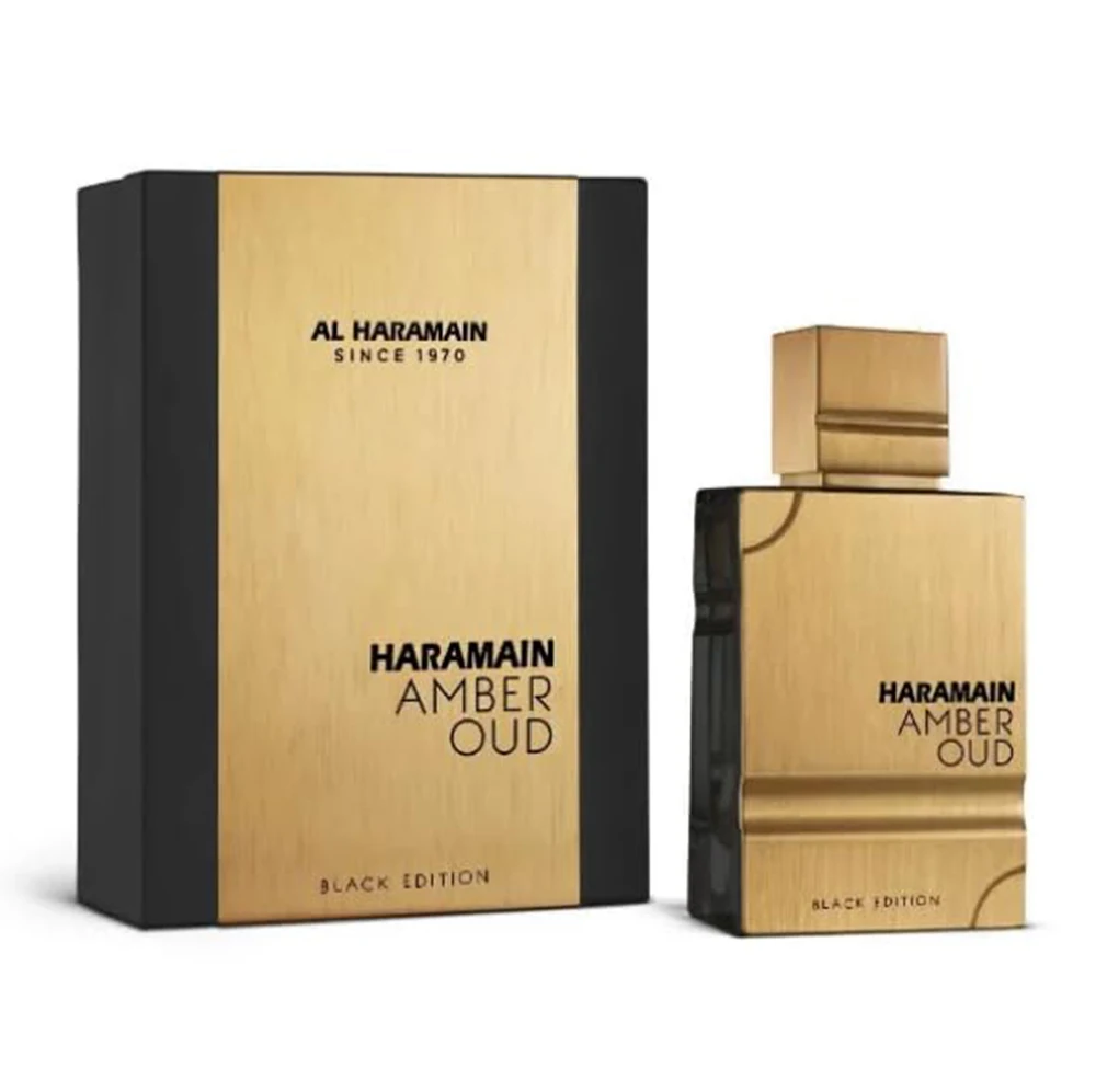 AL HARAMAIN Amber Oud Black Edition Eau De Perfume Spray for Unisex, 2.0 Ounce
