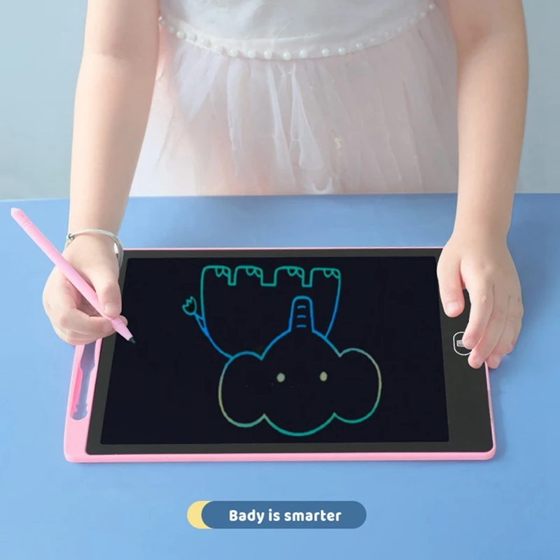 12-Inch Children's LCD Handwriting Board Color Handwriting LCD Electronic Light Writing Graffiti Drawing Board