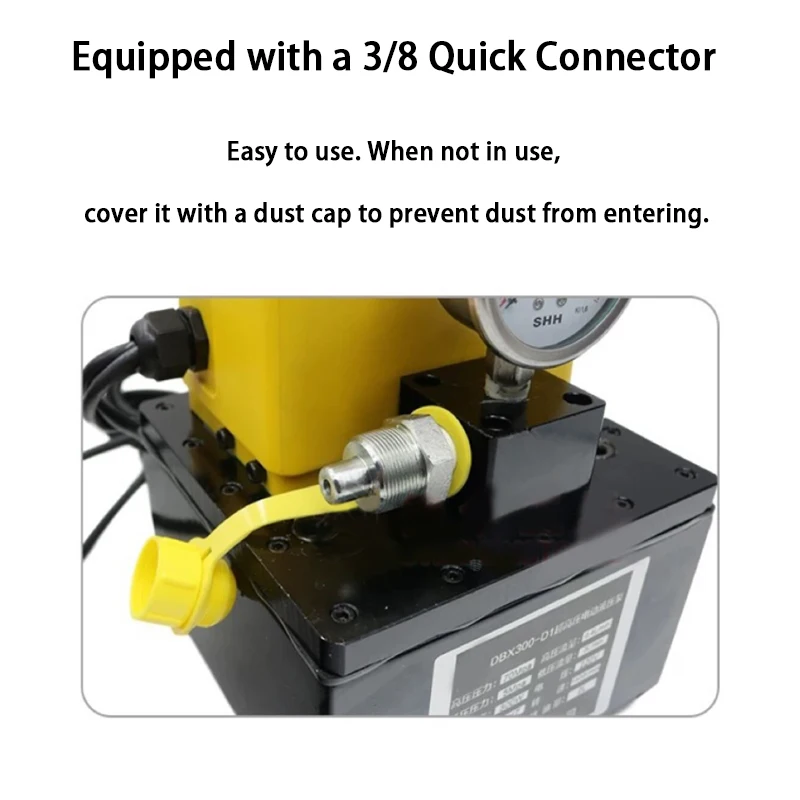 

2L Hydraulic Electric Pump Portable High Pressure Oil Pump Station 300W 220v 0.4L/3L/min Plug-in-Lightweight Hydraulic Pump
