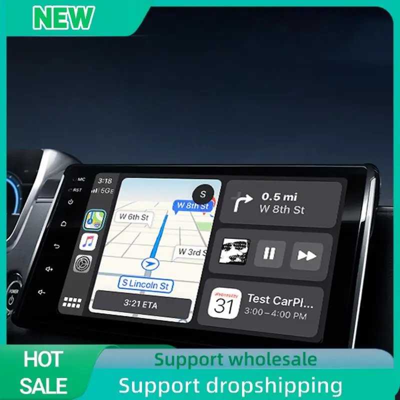 

Твердый 2 в 1, проводной к беспроводному адаптеру Carplay, Android Auto TV Box, адаптер Mirrorlink Bluetooth 5,0 для автомобилей
