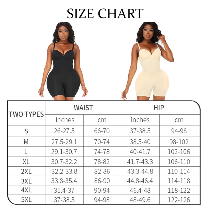 Body And Backless Bra Bodysuit With Cups Push Up Girdle Lifts Buttocks Woman Detachable Butt Pads Hip Enhancer Shapewear