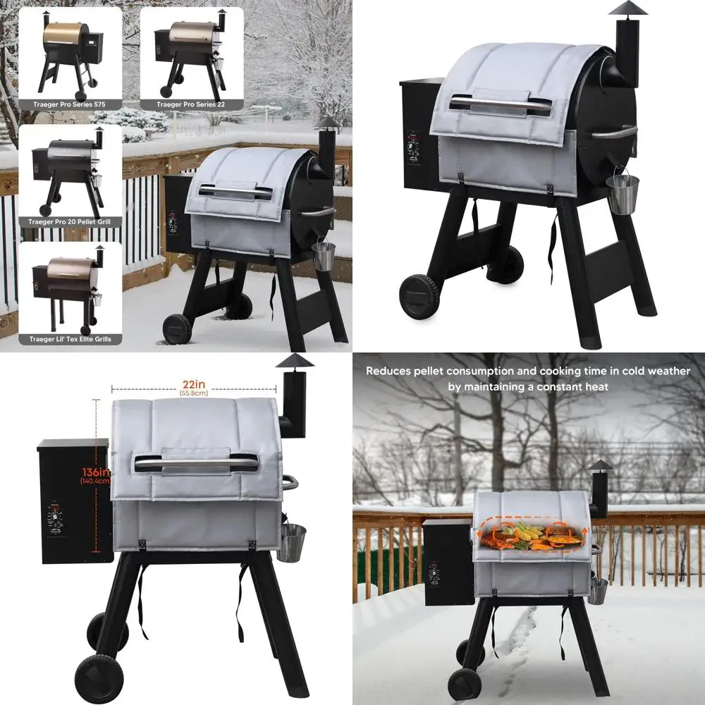 

Durable Insulation Blanket for Winter Smoking, Compatible with Grill Models Pro 575, Ironwood 650, 22 Series, Pro 20, and Lil' T