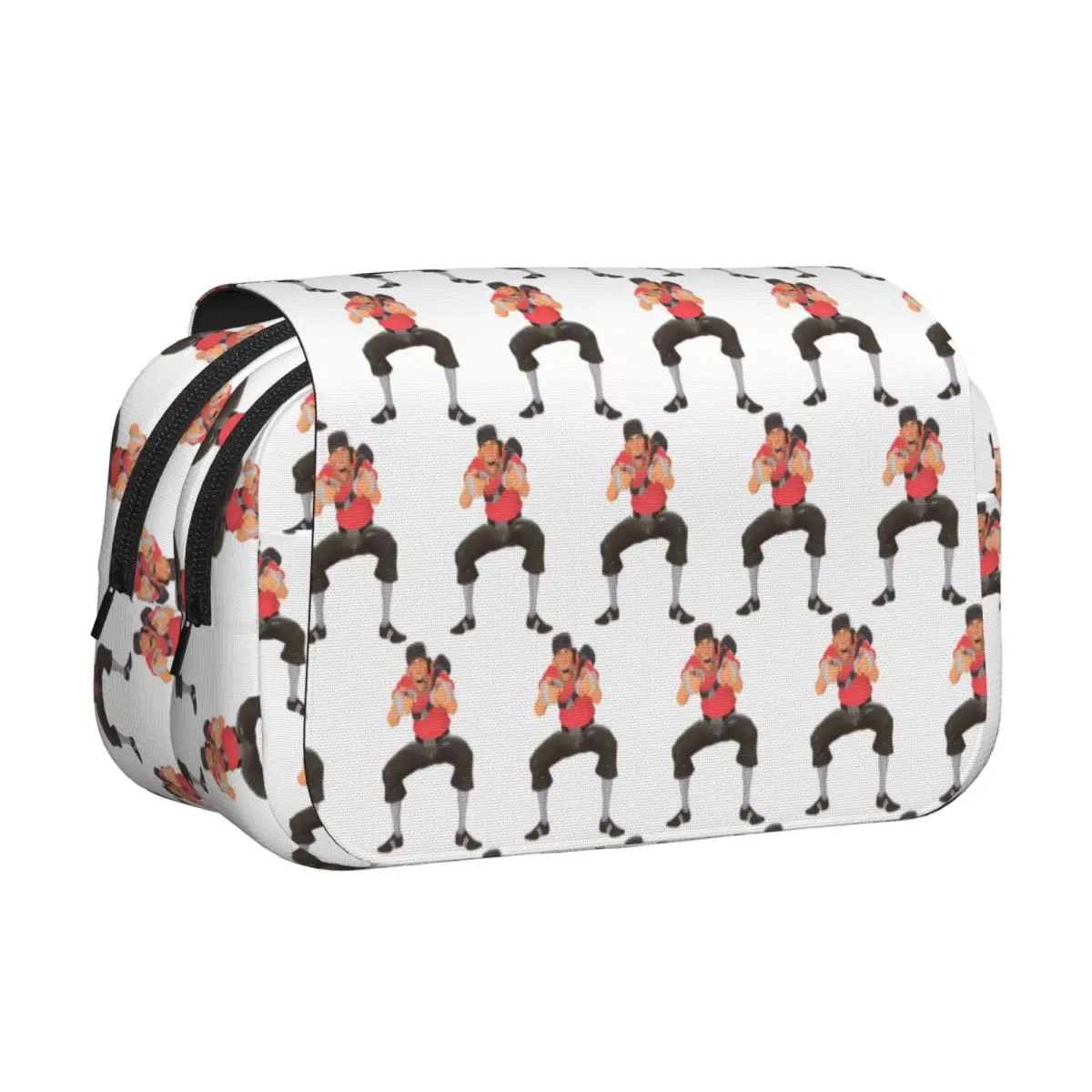 Tf2 Scout Laugh Team Fortress 2 Pencil Case Pencil Pouch Hard Shell Leather Large Storage Pen Box Pencil Bag Boys Girls Gifts