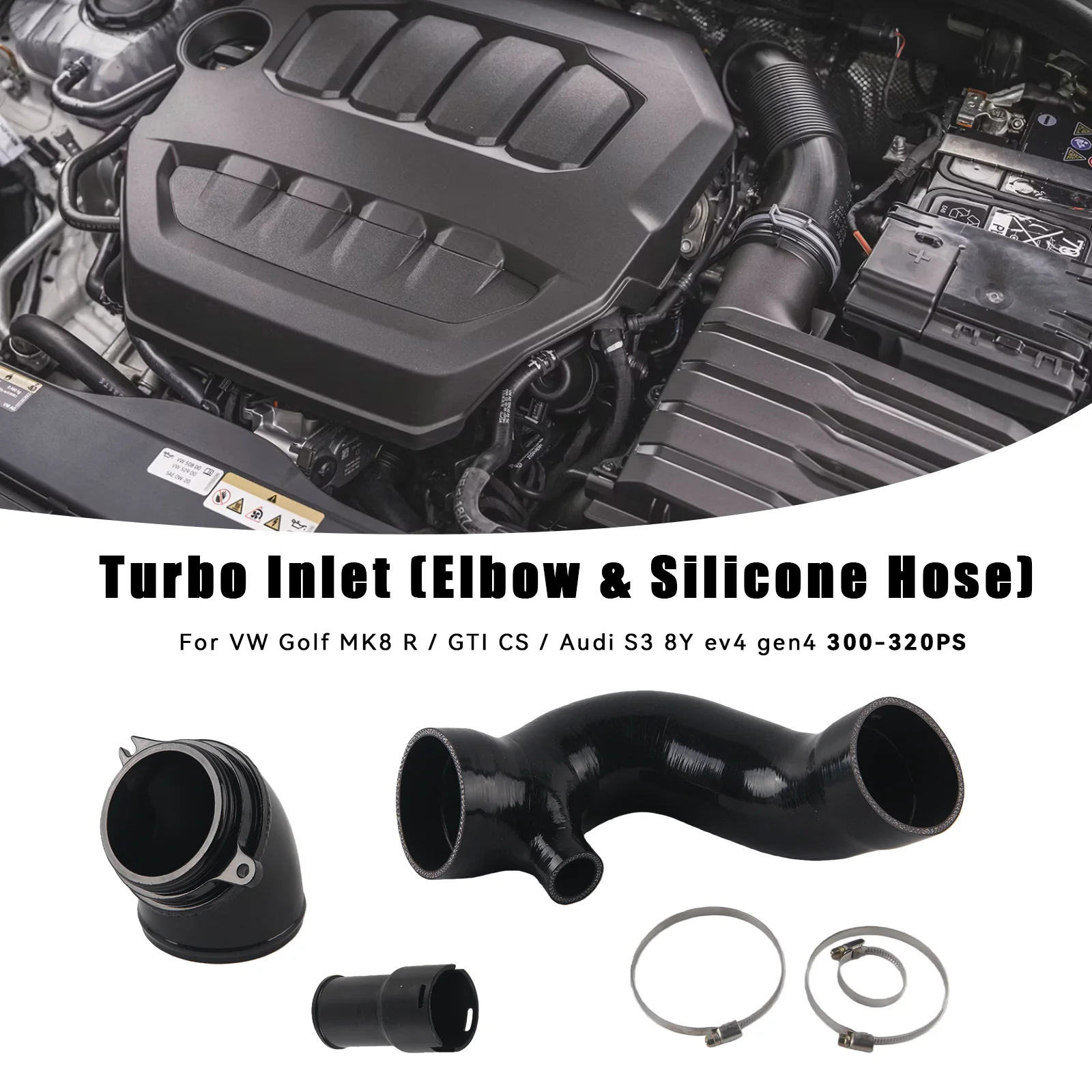 Turboinlet Turbo Einlasssystem 2.0 TSI Gen4 EA888 ab 300PS / VW Golf 8 GTI / VW Golf
