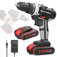 21V Multifunctional Electric Impact Cordless Drill High-power Lithium Battery Wireless Rechargeable Hand Drills Home DIY Tools