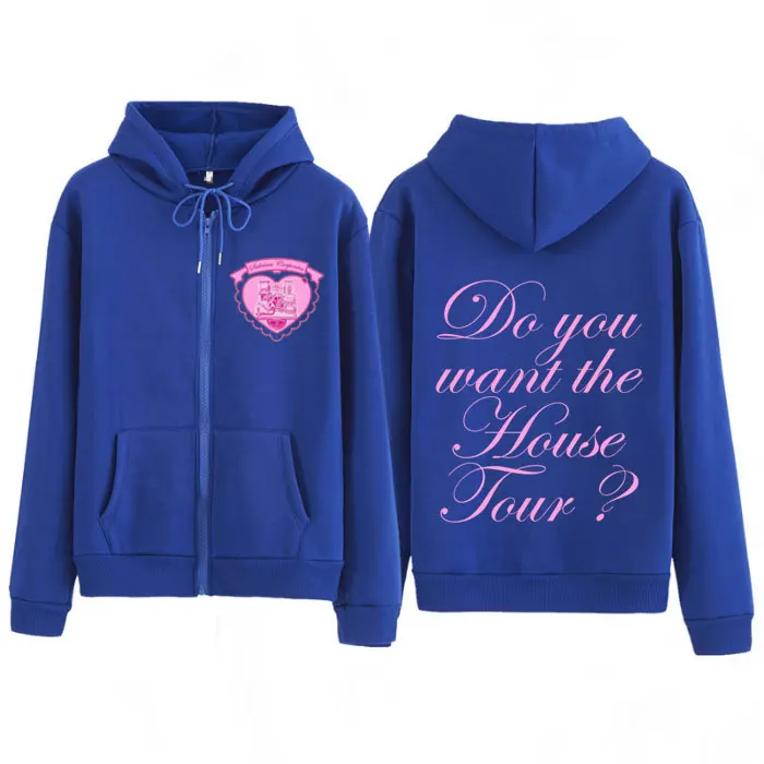 Do You Want The House Tour Sabrina Carpenter Fashion Print Zipper Hoodie Men Women Long-sleeved Harajuku Zip Up Jacket Coats Top view 6