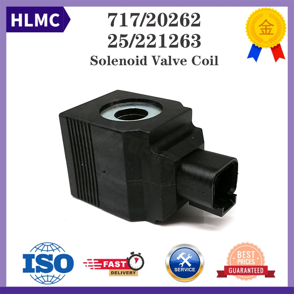 

Construction Machinery Parts Solenoid Valve Coil 25/221263 717/20262 For JCB 3CX 4CX 5CX BACKHOE LOADER High 40MM Inner14MM